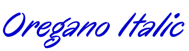 Oregano Italic шрифт